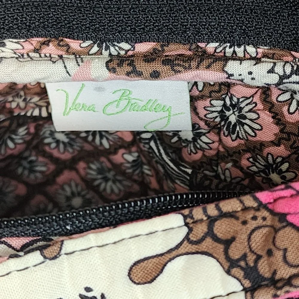 Floral Pink Brown & White Vera Bradley Bag - Picture 6 of 8